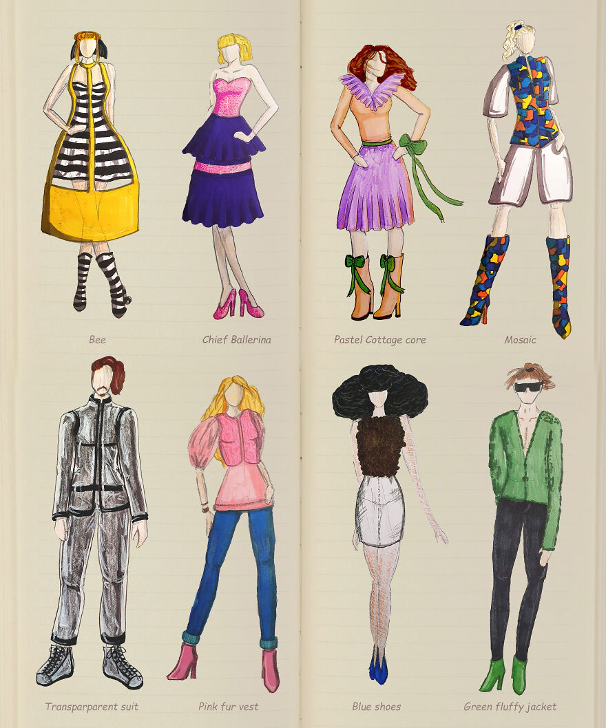 31 Fashion Designs I Made For My Online Fashion Notebook