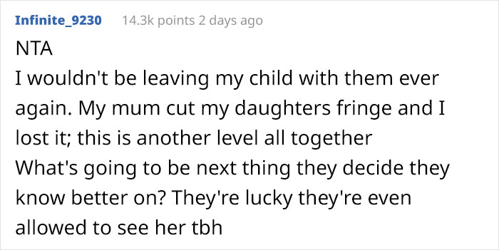 Against The Parents Will, Grandparents Pierce Baby’s Ears And Is Mad They Don’t Get To Babysit Anymore. 