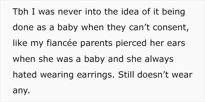 Against The Parents Will, Grandparents Pierce Baby’s Ears And Is Mad They Don’t Get To Babysit Anymore. 