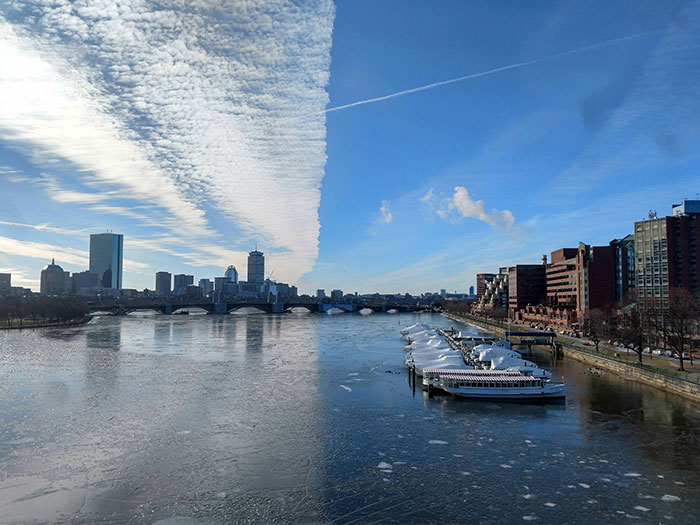 Photo I Took Of The Charles River Looks Like Two Different Pictures