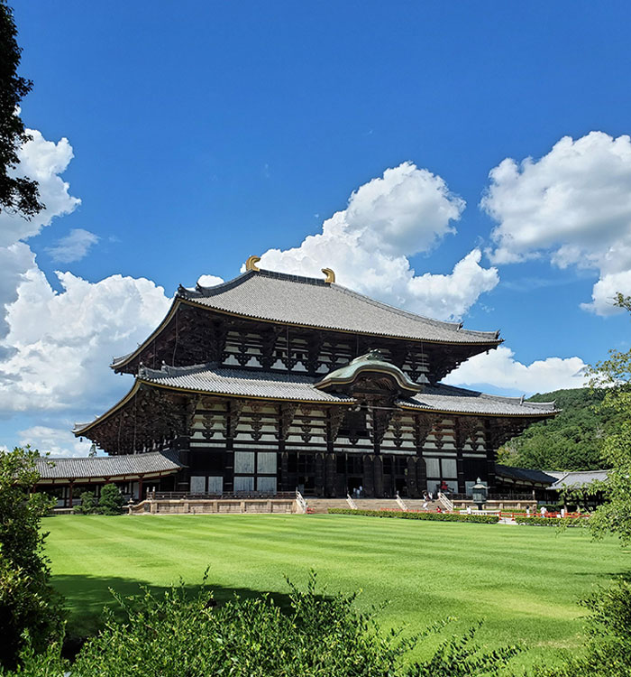 Todaiji In Nara - Japan On Super Bright Sunny Day. Almost Feel Like It Just Came Out Of Ghibli Movie. One Of My Lucky Shot Too