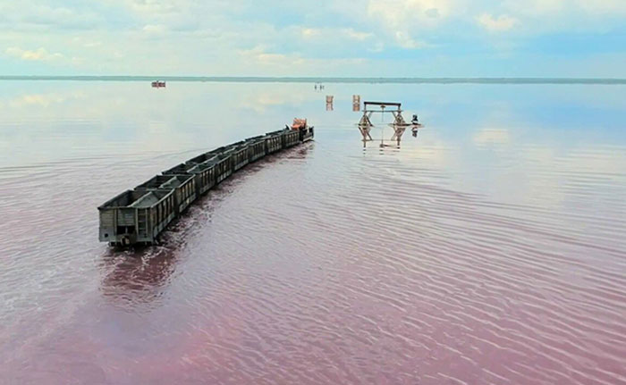 Lake Bursol With Working Railroad Looks Like From Ghibli Movie