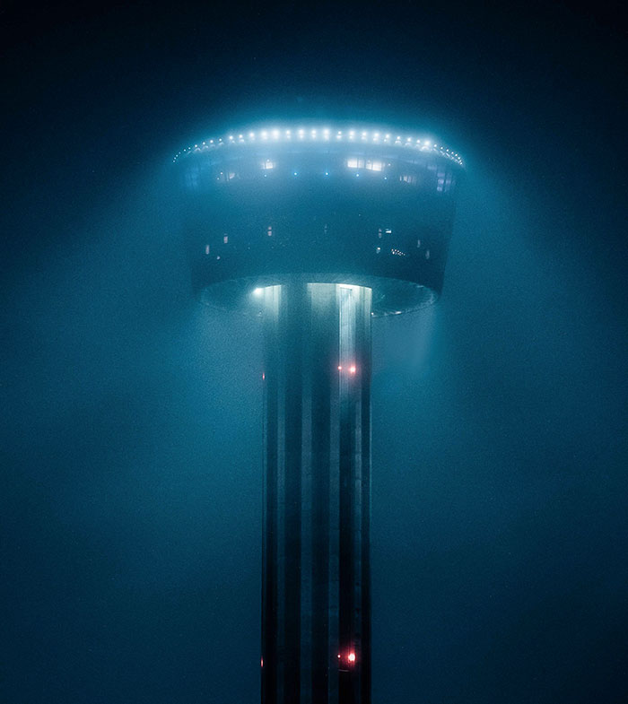 This Photo I Took Of A Building In San Antonio Looks Like It's Straight Out Of An Alien Invasion Movie