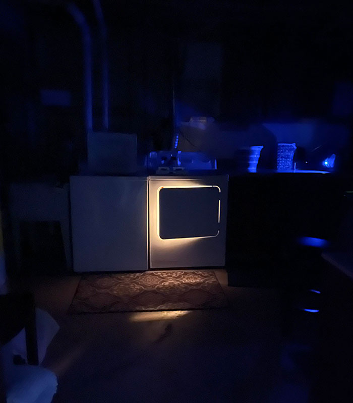 I Came Downstairs And Noticed My Dryer Looked Like A Portal To Another World