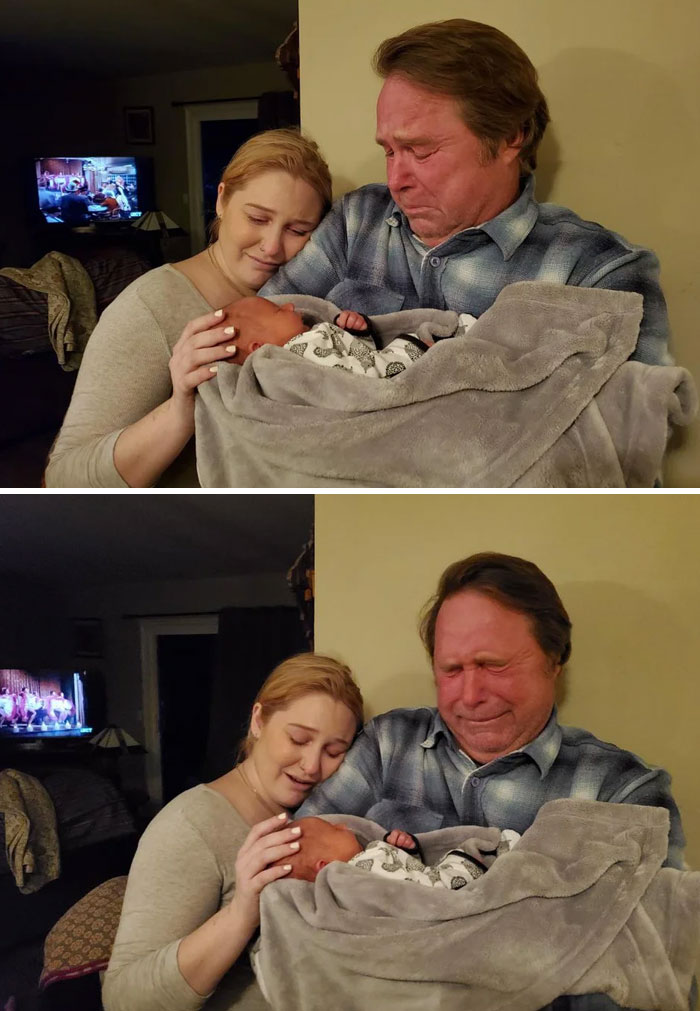 My Father Meeting His First Grandson