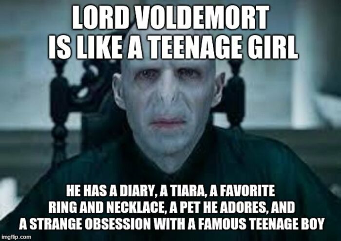 Lord Voldemort Is Like A Teenage Girl