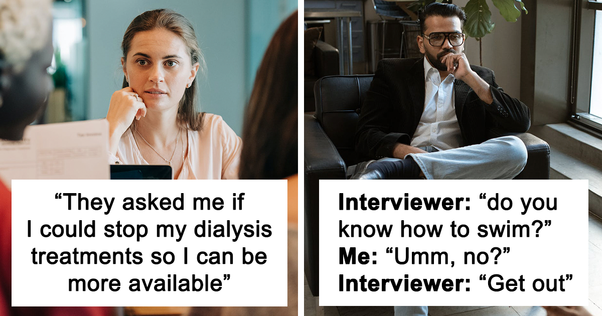 Inappropriate questions at a job interview