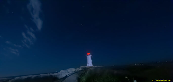 Peggy's Cove, Ns At Night (Took This August 2020)