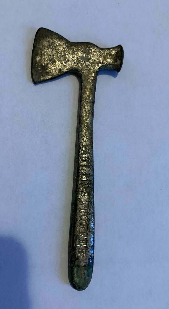 My Son And I Pulled This Out Of Our Front Yard Yesterday. Appears To Be An Old Toffee Hammer From (Presumably) One Of The Oldest Candy Companies In Western Canada