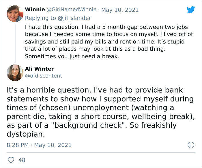 People On Twitter Share “Excuses” For Having A Gap In Their Employment History