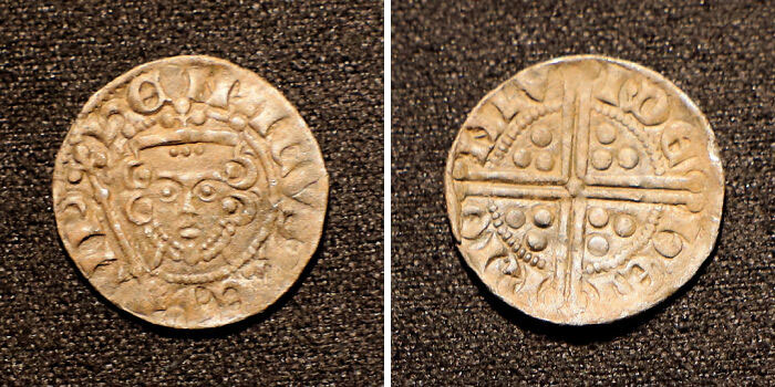 Moneda martillada de Enrique III, año 1250 aprox. Inglaterra