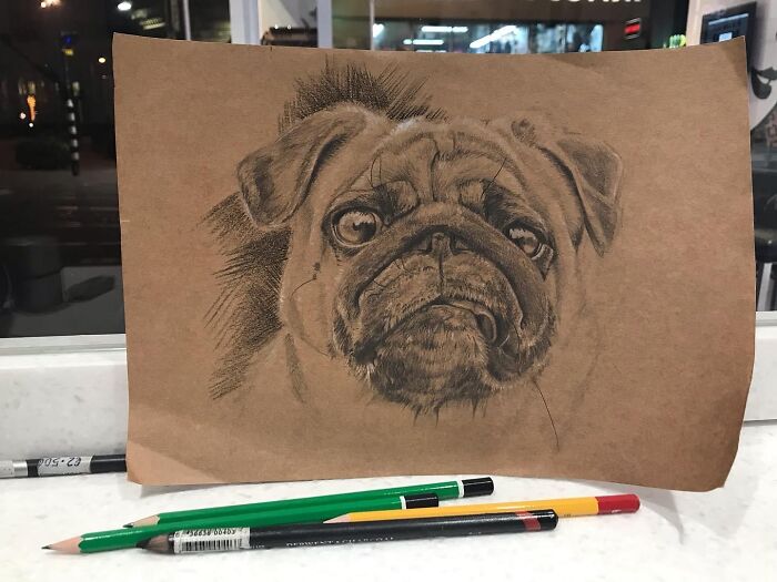 When It’s A Slow Day At Work... Gave It To My Colleague Who Loves Dogs!