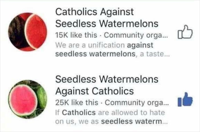 Catholics vs. Seedless Watermelons