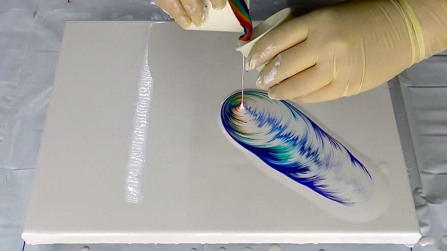 Rainbow Kiss ~ Acrylic Pouring Paint Kiss ~ Fluid Art Painting ~ Step By Step Tutorial Rainbow Kiss ~ Acrylic Pouring Paint Kiss ~ Fluid Art Painting ~ Step By Step Tutorial