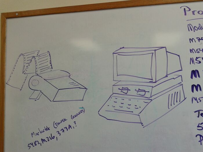 This Lovely Apple Iie System Someone Drew On A Whiteboard At Work