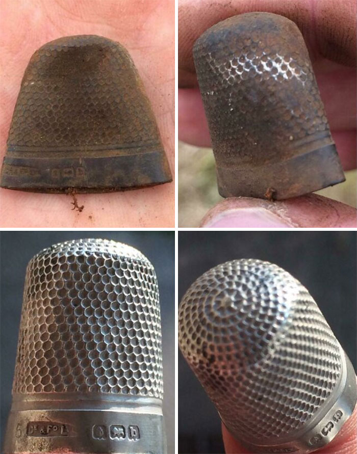 I Found My First Silver Thimble Last Week. Today I Restored It, And Can Use It For The First Time In Over 100 Years