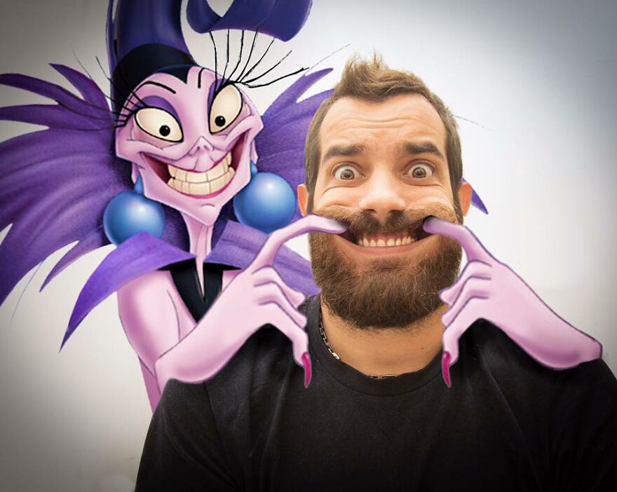 This Guy Keeps Bringing Disney Characters Into The Real World And The Result Couldn't Be More Hilarious (52 New Pics)