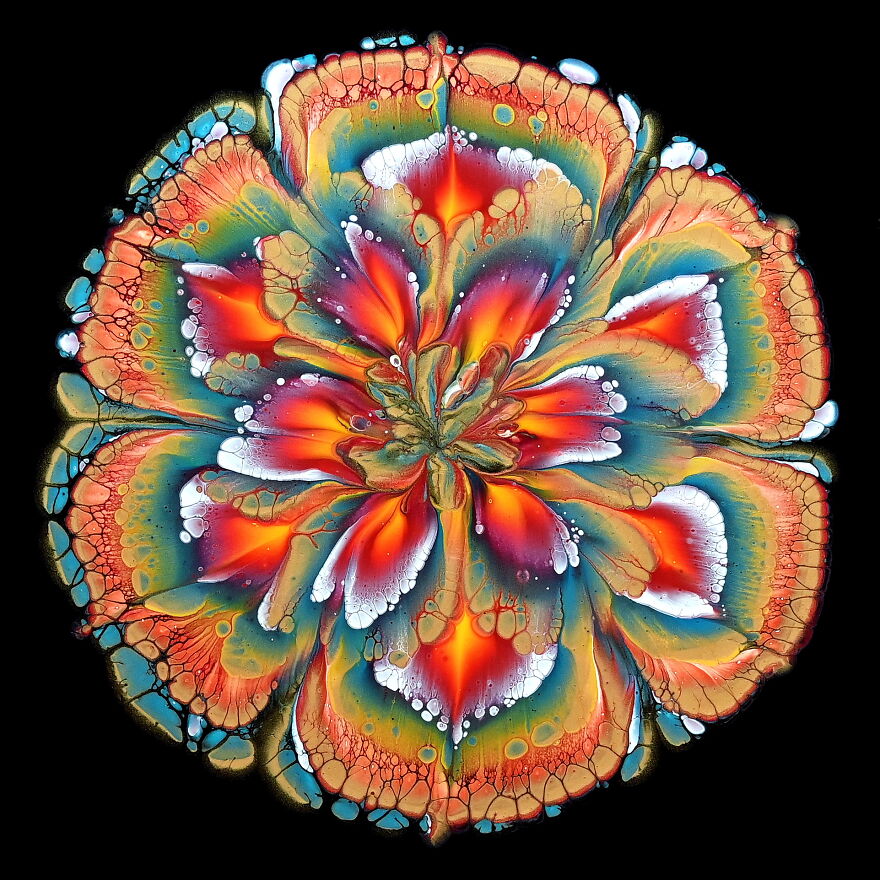 Acrylic Pouring Compilation ~ 5 Flower Paintings ~ Fluid Art Techniques ~ Satisfying Acrylic Pouring Compilation ~ 5 Flower Paintings ~ Fluid Art Techniques ~ Satisfying