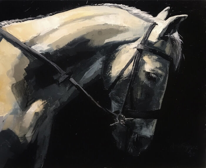 Horse In Acrylic