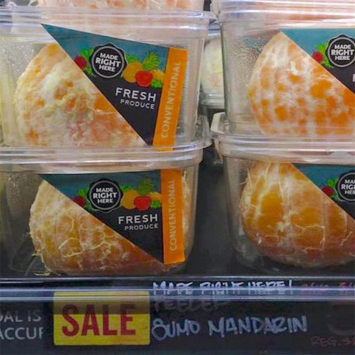 When Orange Peel Is Replaced With Plastic