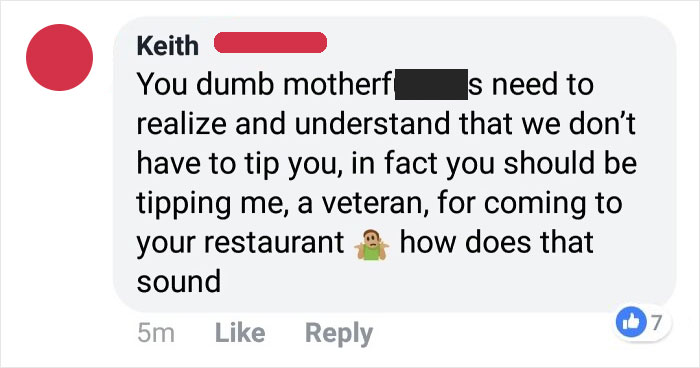 Seen On A Facebook Post On How People Should Tip Their Servers 20%