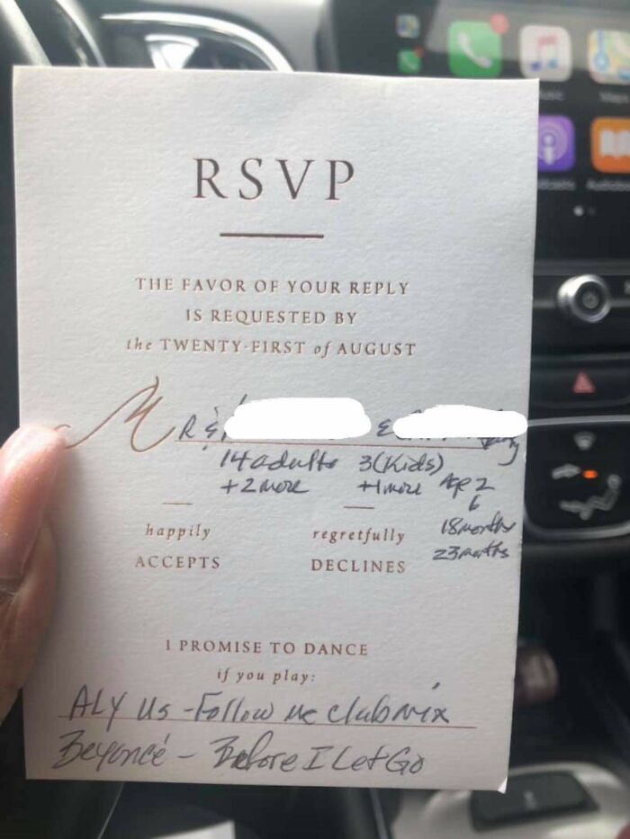 Inviting 20 Extra People To A Wedding