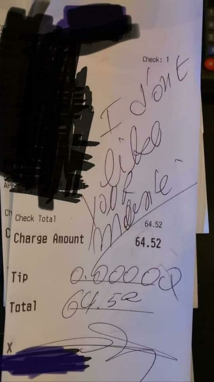 Not Tipping Their Server Because They Wore A Mask
