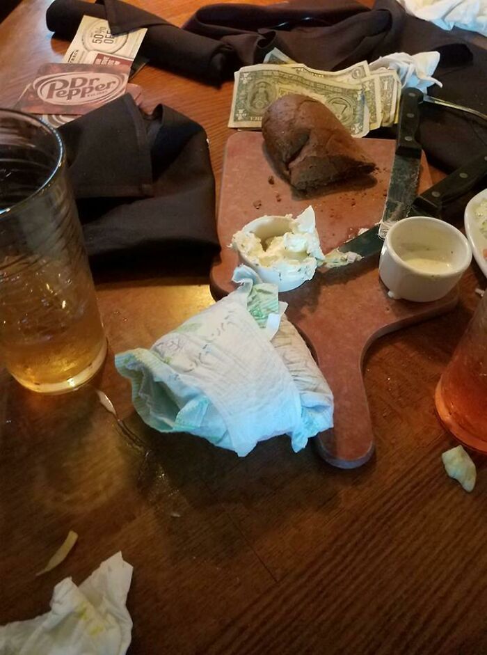 My Cousin Just Posted This On Facebook. She Is A Waitress At Outback And This Was Left Behind