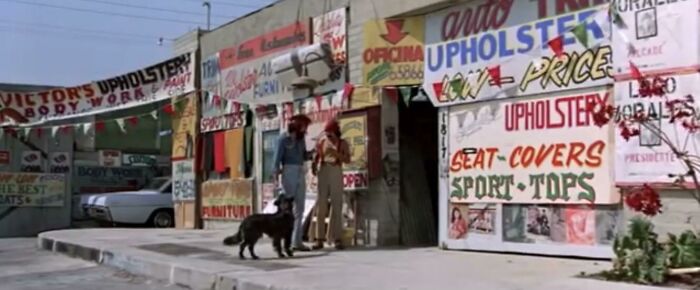 A Movie Detail For 4/20: In Cheech & Chong’s Up In Smoke (1978), The Dog Who Eats Chong’s Burrito When They Are In Tijuana Was Unscripted. It Was A Local Stray That Wandered Into Frame, Took The Burrito, And Walked Away. Cheech & Chong Just Ad-Libbed Around It, And The Scene Stayed In The Movie