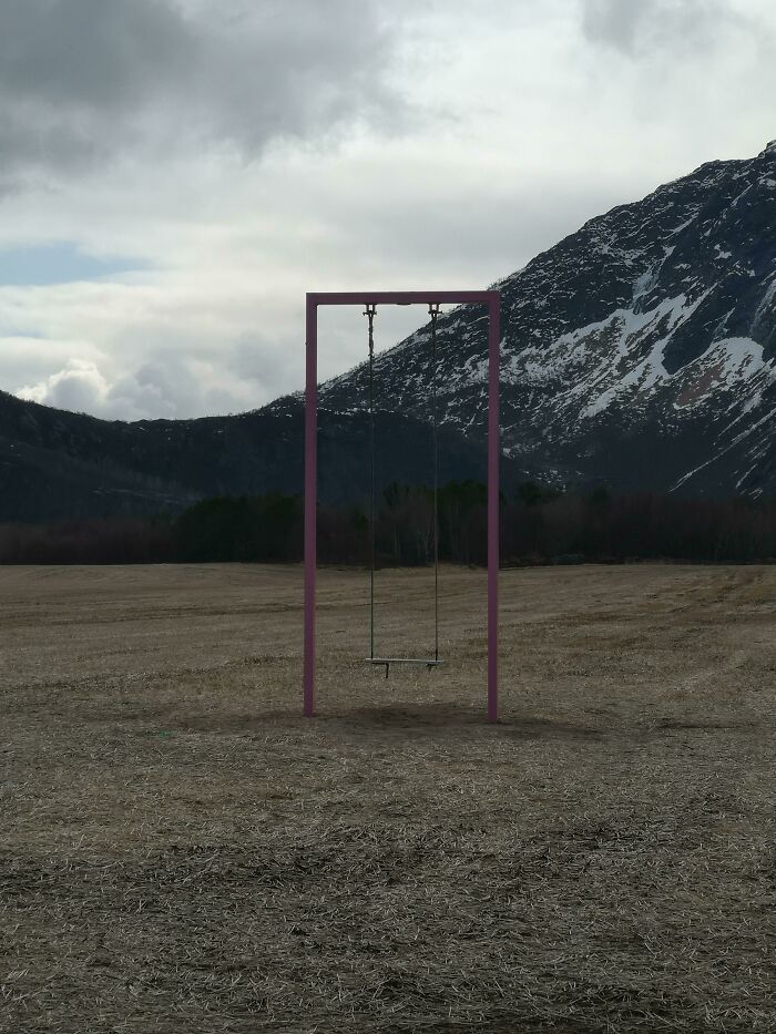 This Random Swing In The Middle Of A Field