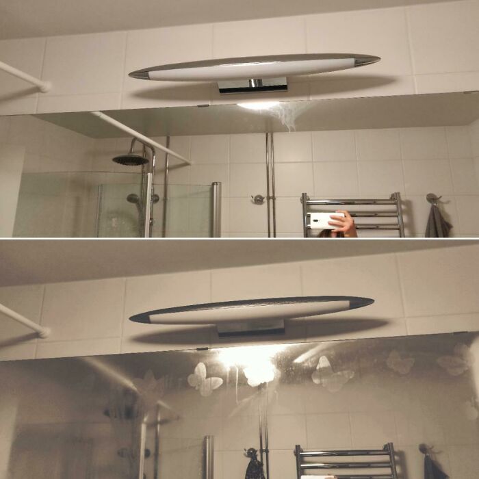 I Noticed That Butterflies Appear On My Bathroom Mirror When It Gets Steamy. Then They Dissapear