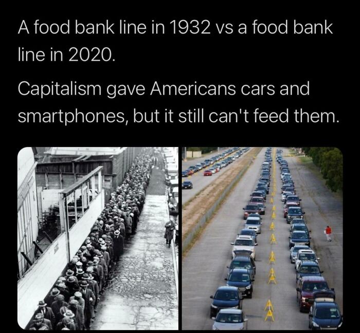 Food Bank Line 1932 vs. 2020