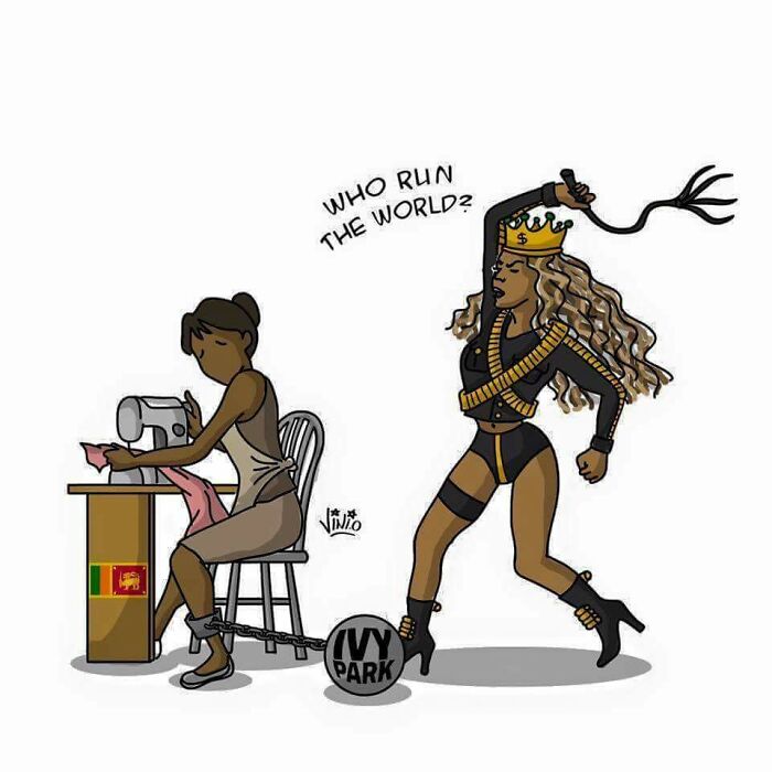 Beyoncé, The Idol Of Bourgeois Liberal Feminists, Pays 64 Cents/Hour To Female Workers Who Make Clothes Of Her Brand Ivypark In Sweatshops In Sri Lanka While Preaching Female Empowerment.