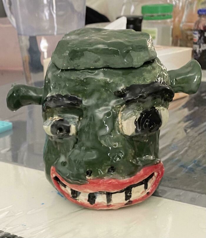To Make A Pot Modelled After Shrek