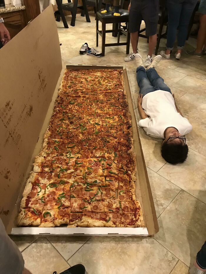 La pizza más grande que se puede pedir en Estados Unidos