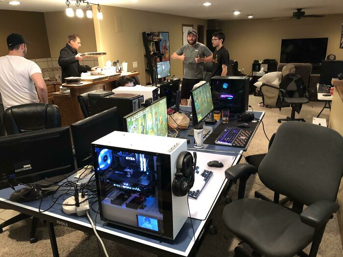Got The Boys Together For A Good Old Fashioned LAN For My Bachelor Party