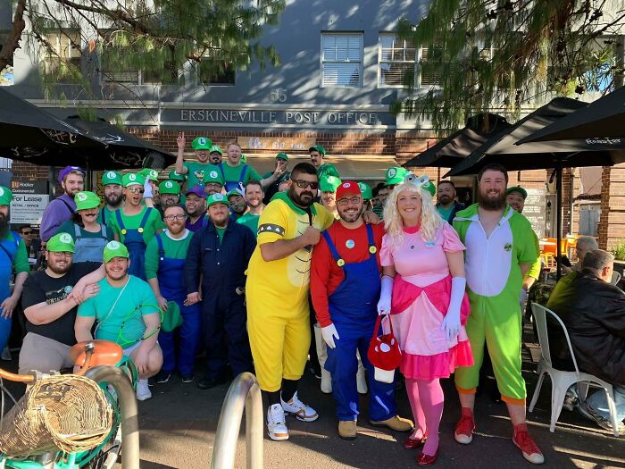 I Had My Pub Crawl Bachelor Party Yesterday. I Dressed As Mario, The Wedding Party Were Other SMB Characters And Everyone Else Came As Luigi. It Was Amazing