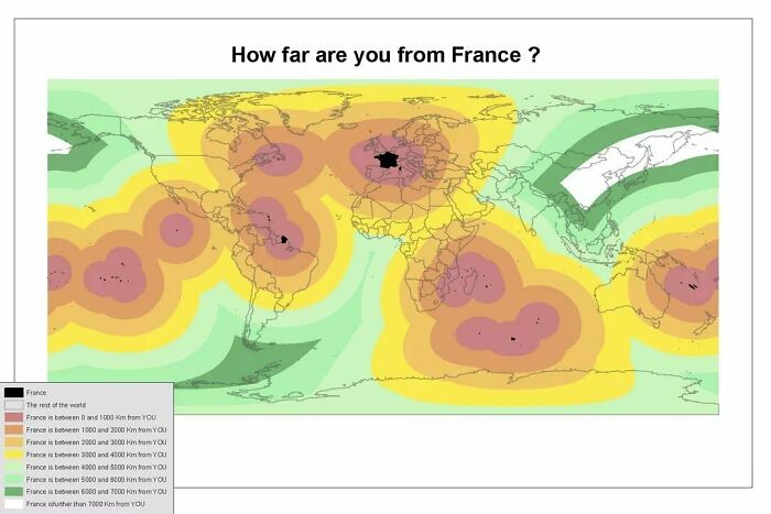 How Far Are You From France ?