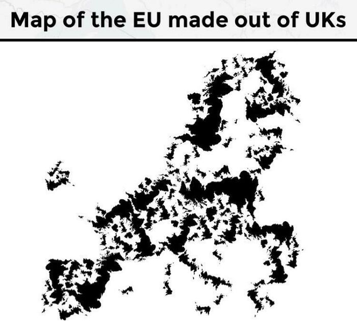 EU Map Made Out Of UK's