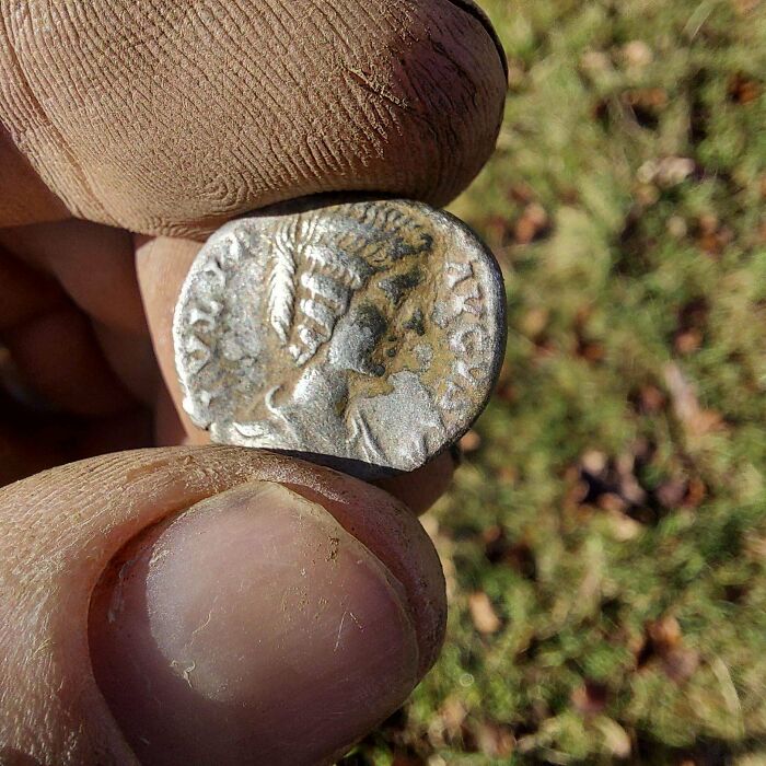Silver Denarius Of Julia Denma Found In South Gloucestershire On Sunday!