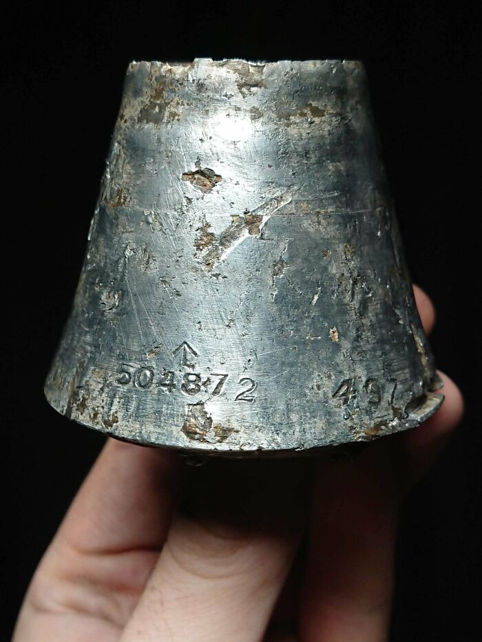 Last Week I Posted About The Shrapnel In My Garden, Today I Found The Likely Culprit. A 4.5" Naval Shell From 1940!