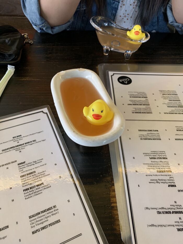 Cocktail Bathtub Complete With Rubber Ducky