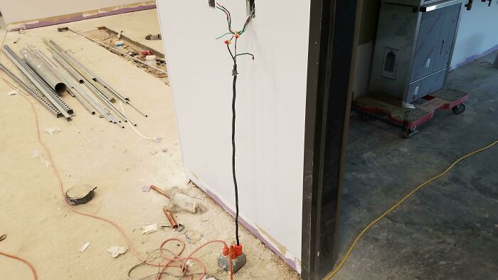 I Was Told This Was An Outlet To Charge Power Tools On A Job Site