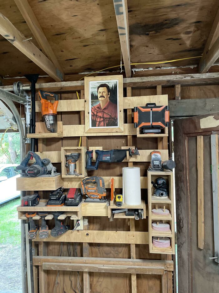 4’ Wall In My Shop Is Organized
