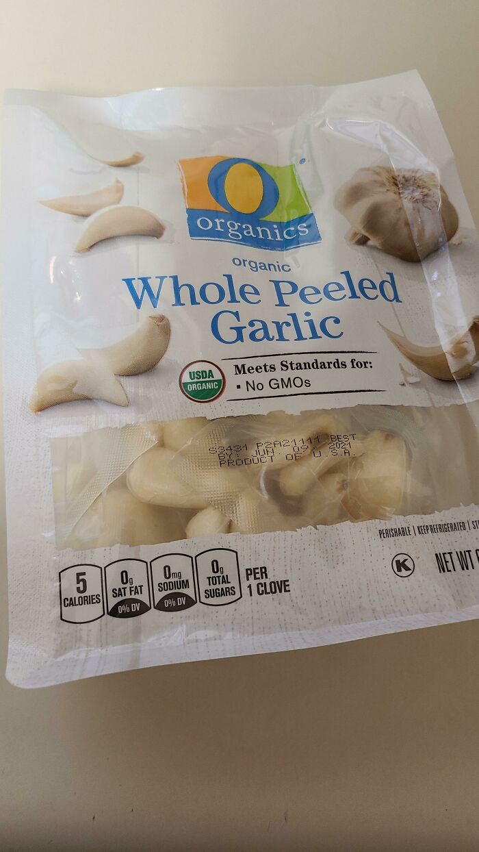 My Wife Wanted Peeled Garlic. They Peeled, Then Individually Wrapped Them