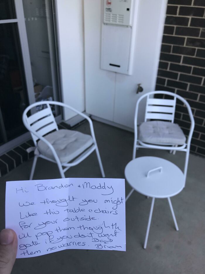 My Roommate And I Moved In 2 Weeks Ago And Today My Neighbours Left This In Our Backyard