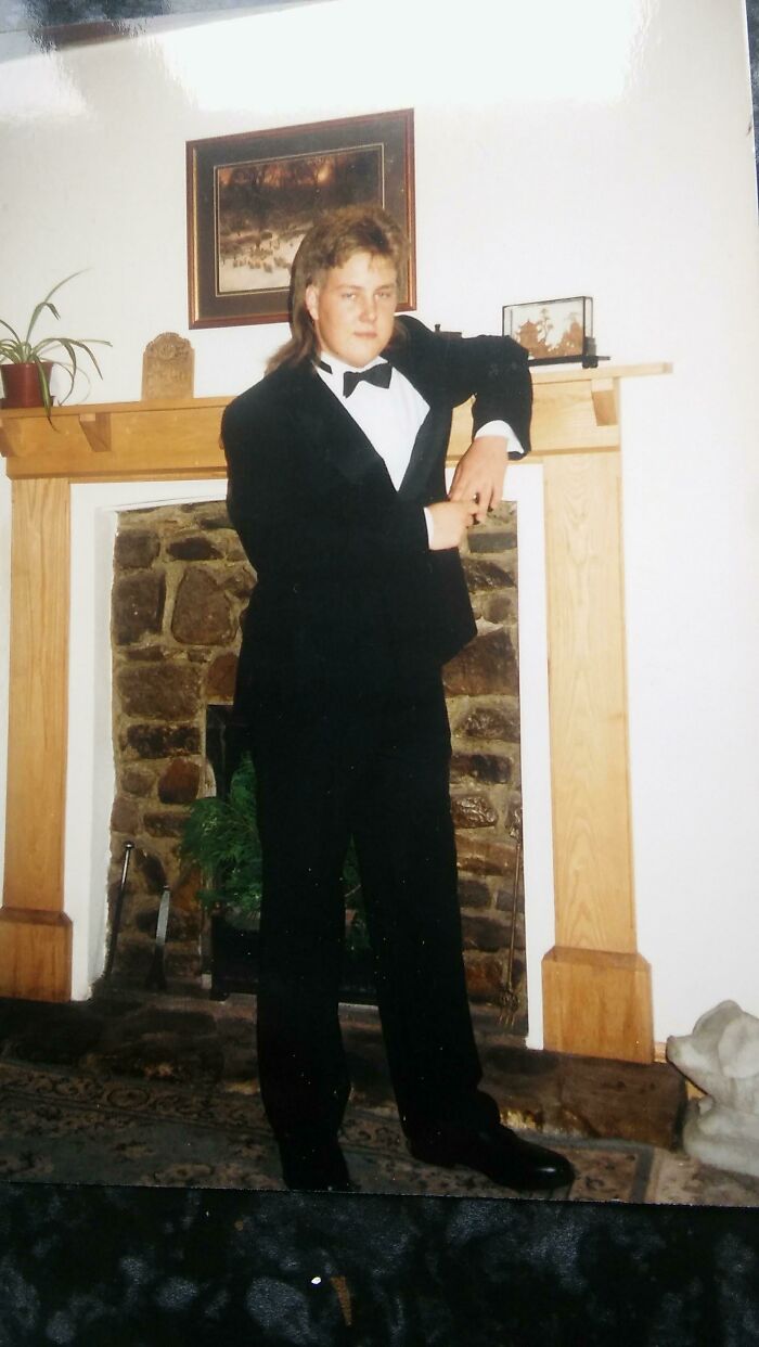 Yup, Full Mullet And A Tux For The School Prom, Honestly Thought I Was Rocking It Too