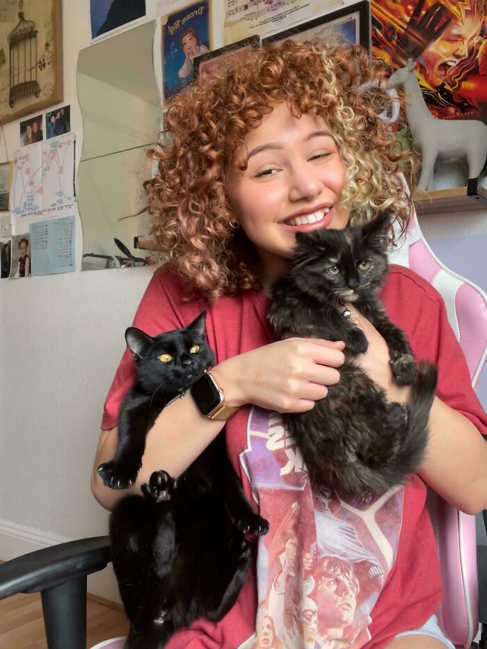 Here Are Me And My Cats 