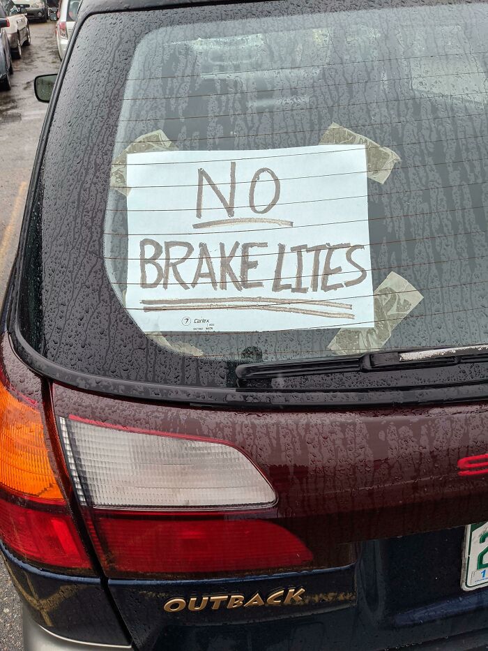 No Brake Lites