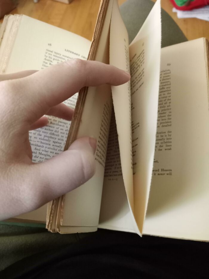 I Ordered A 119 Year-Old Book Online And Quite A Few Pages Are Uncut- Meaning No One Ever Read It